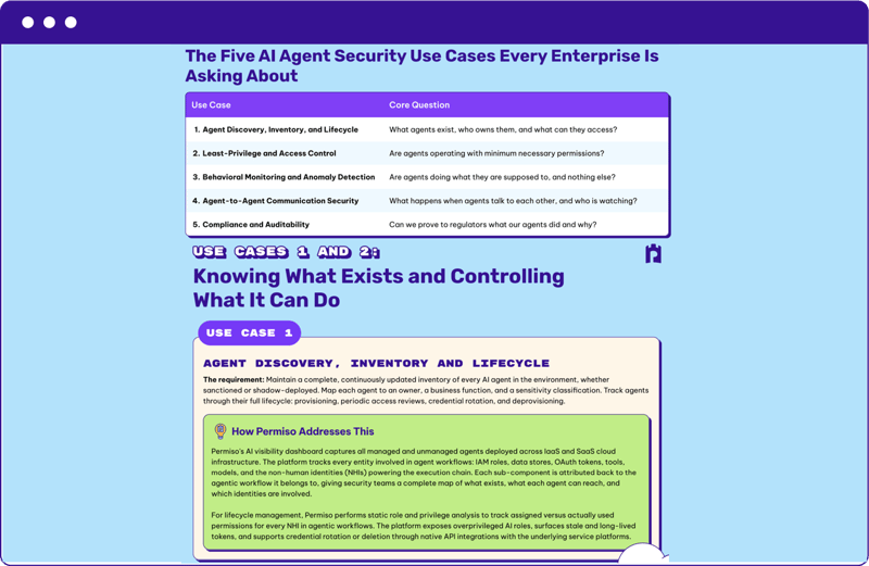 FIve AI Agent Security Use Cases